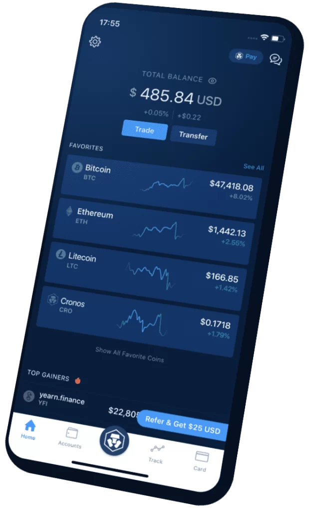 Crypto.com mobile app