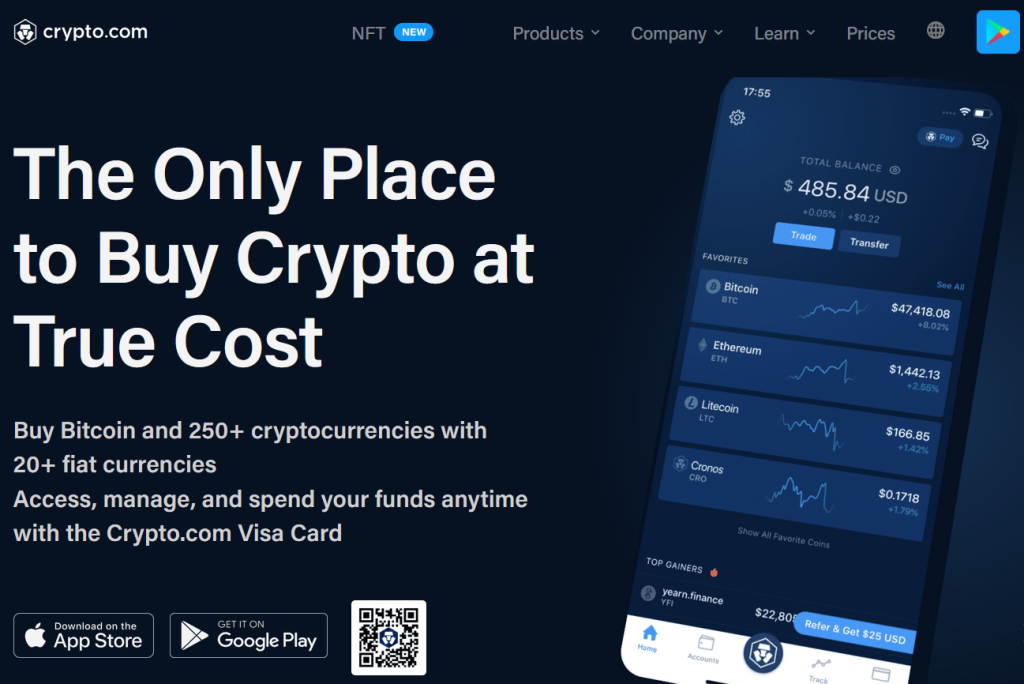 Crypto.com the best app to buy crypto at true cost