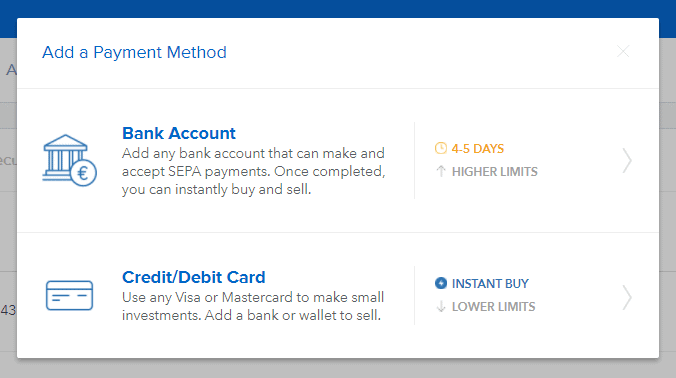 coinbase payment method